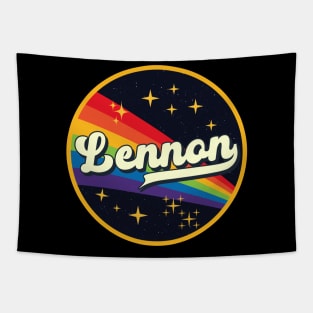 Lennon // Rainbow In Space Vintage Style Tapestry