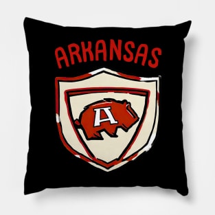 Arkansas Sport Day Playing American Football in Arkansas Football Team Pillow