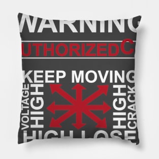 high-warning Pillow