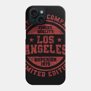 Los Angeles CA distressed Phone Case