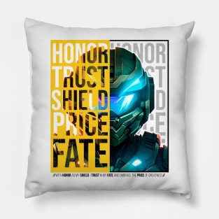 Halo game quotes - Master chief - Spartan 117 - Half white v1 Pillow