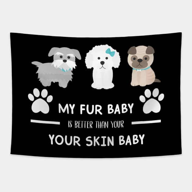 Fur Babies Tapestry by The Angry Gnome