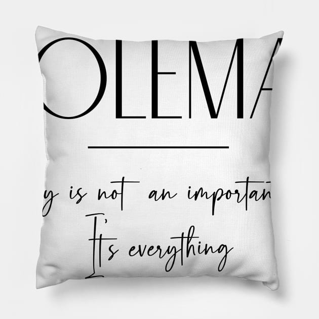 Coleman Family, Coleman Name, Coleman Middle Name Pillow by Rashmicheal