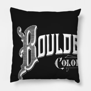 Vintage Boulder, CO Pillow