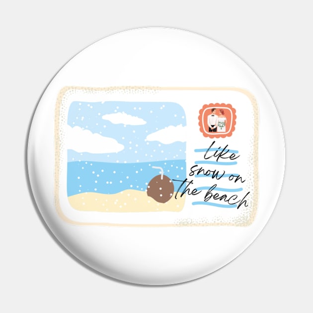 Snow on the Beach Pin by canderson13