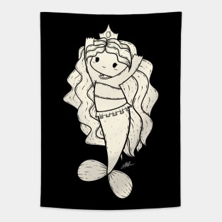 Cute Mermaid Illustration Tapestry