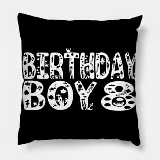 8th Birthday Boy 8 Years Old Fishing Lover Theme Party graphic Pillow