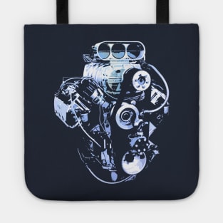 Blue Big Block Tote