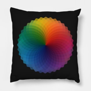 Rainbow Spectrum Rosettes Pillow