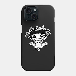 cute halloween whimsical cute girl illustration Phone Case