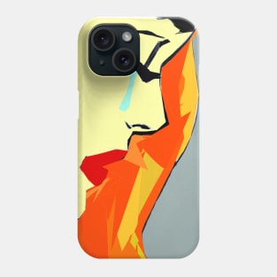 Crying Comic Girl Phone Case