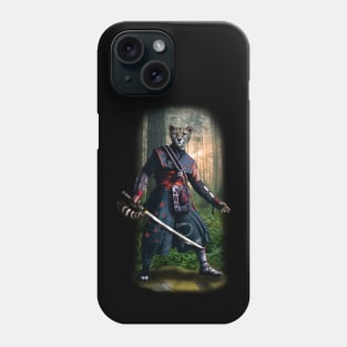 Exclusive Hand Drawn Samurai Cheetah | Samurai Collection Item-20 (Cheetah) | by Rendigart Studio Phone Case