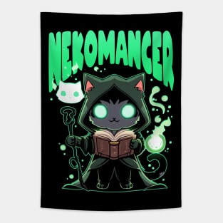 Nekomancer Kawaii Cat Necromancer Tapestry