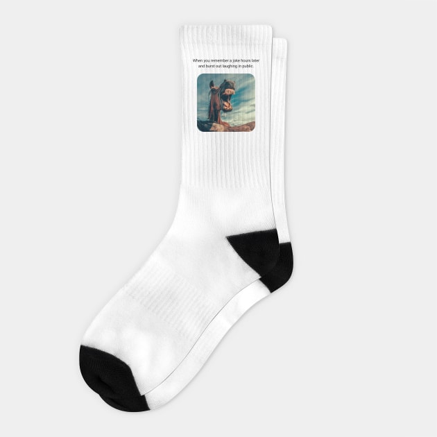 Remember a Joke Socks by TEENIE DESIGN