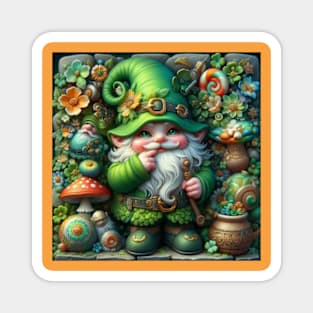 Gnome St. Patrick's Day Magnet