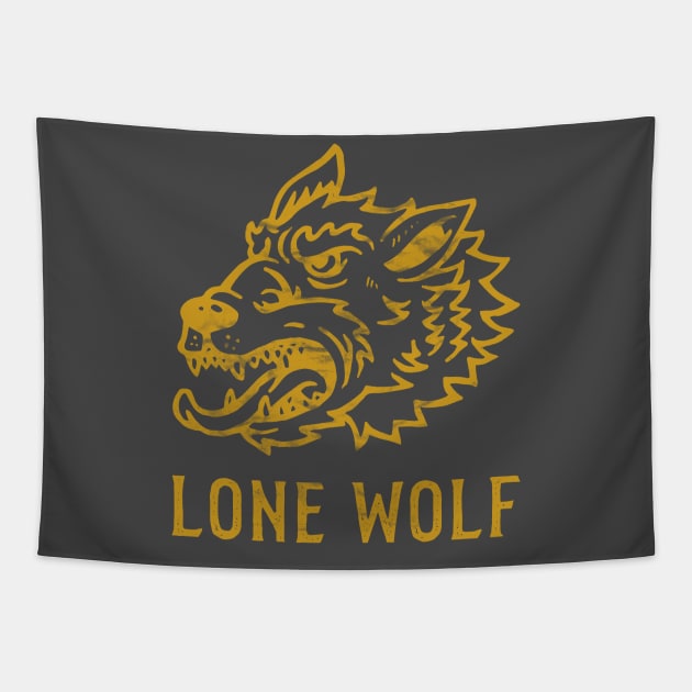 Lone Wolf Tapestry by happysquatch