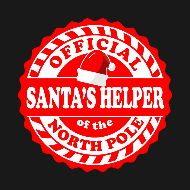Official Santa's Helper of the North Pole logo design by JDawnInk