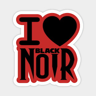 I Heart Black Noir Magnet