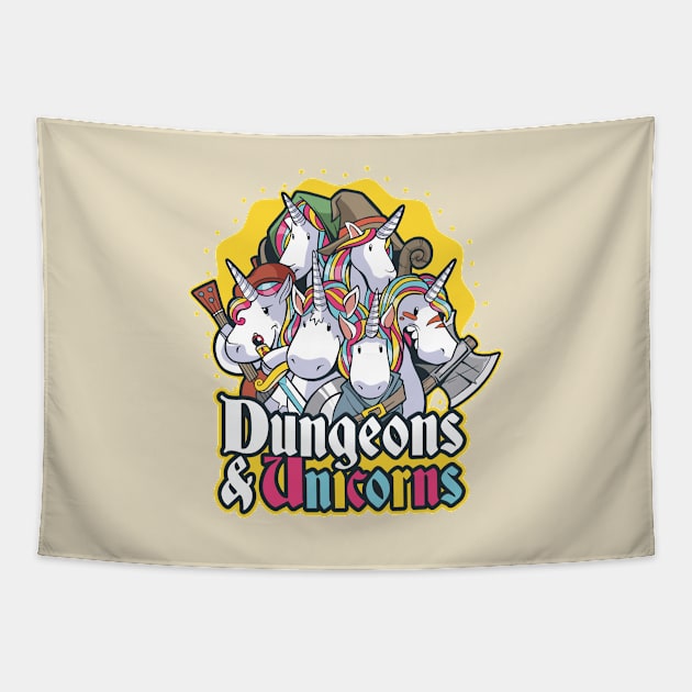 Dungeons & Unicorns Tapestry by Safdesignx