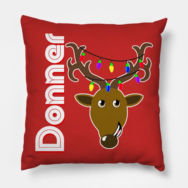 Family Christmas Photo "Donner" Design Pillow by TonTomDesignz