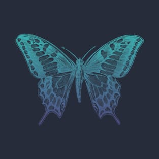 Blue butterfly T-Shirt