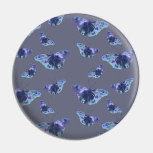 Butterfly pattern in blue and purple Pin