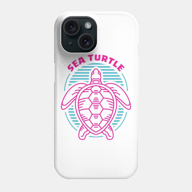 Sea Turtle Phone Case by VEKTORKITA