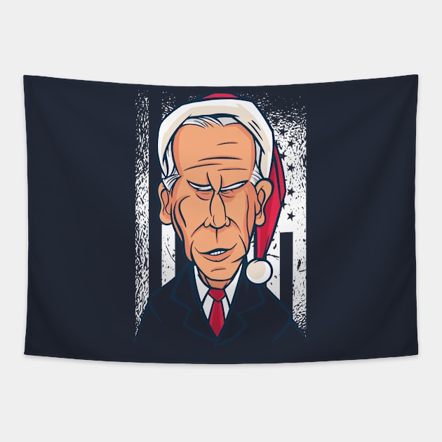 Christmas Biden Tapestry by ShirtsBarn