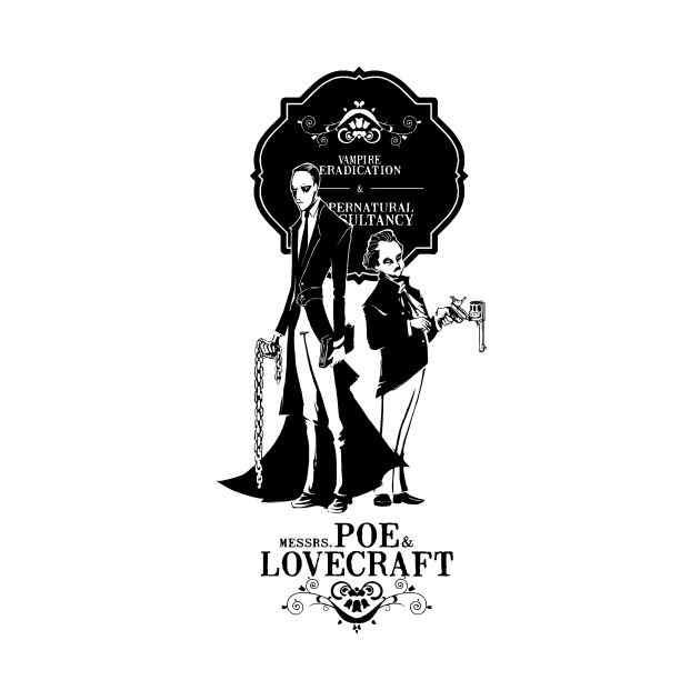 Poe & Lovecraft: Vampire Hunters by PopShirts