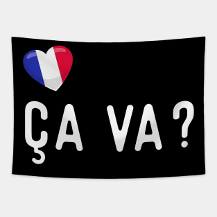 French Ça va ? Tapestry