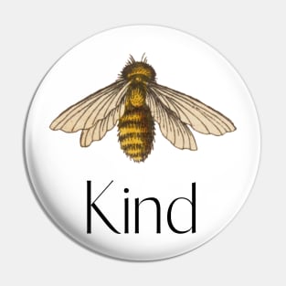 Sophisticated Graphic Bee Kind "Be Kind" Pin