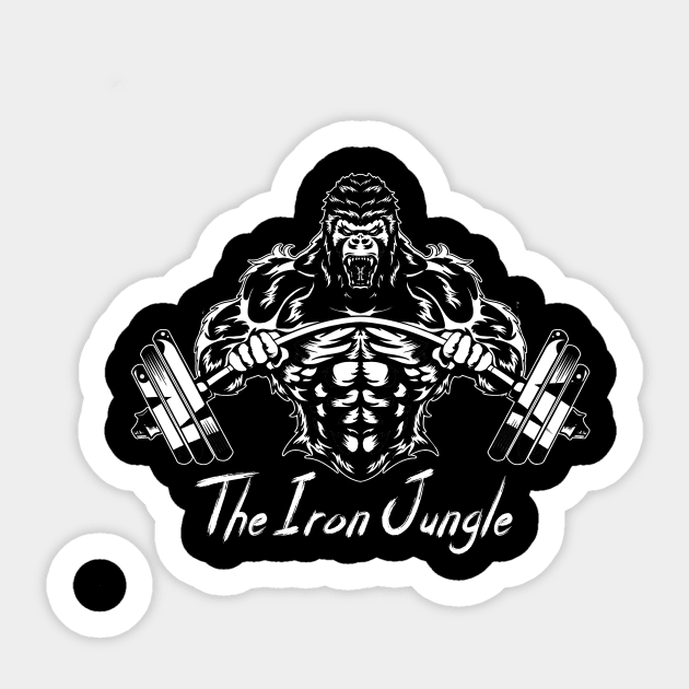 Gorilla Gym Vinyl Wall Sticker Boost Fitness Motivation Muscle