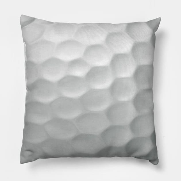 Golf Ball Dimples Pillow by SweetDelight33