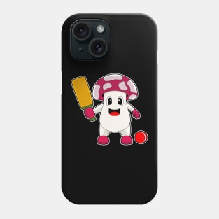 Mushroom Cricket Cricket bat Phone Case