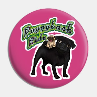 Puggyback Ride Pin