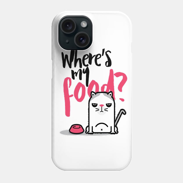 The Hungry Mad Cat Phone Case by Kaexi