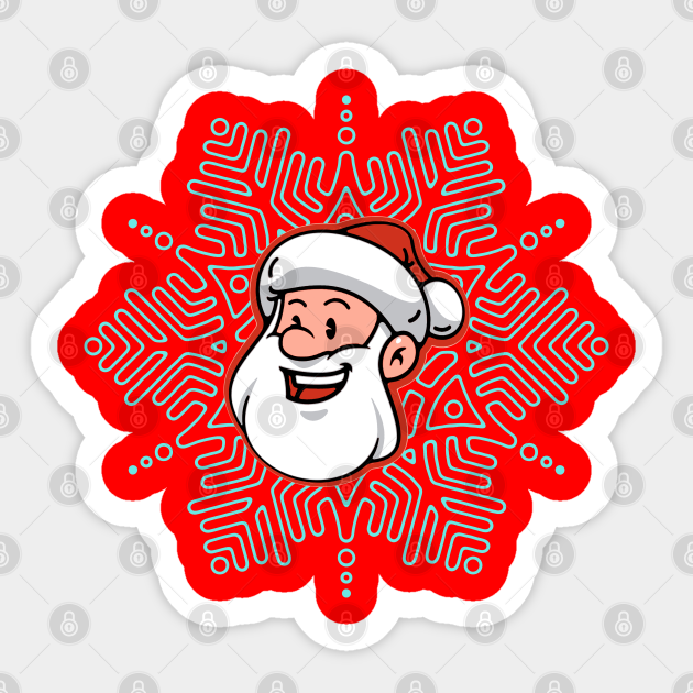 Santa Snowflake - Santa Claus - Sticker