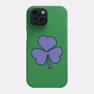 Very Peri Periwinkle Blue Shamrock St Patricks Day Phone Case