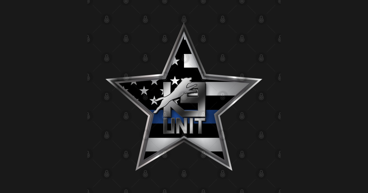 2-Pack K9 Police Dog Decal Stickers - Silver Vinyl 4 Inch For Cars, Laptops & Windows