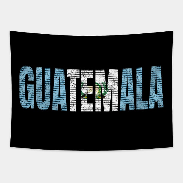 Guatemala Country Vintage Guatemalan National Flag Gift Tapestry by Grabitees