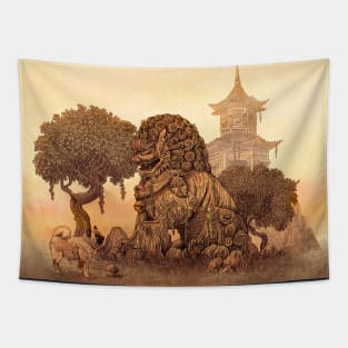 Foo Dogs Tapestry