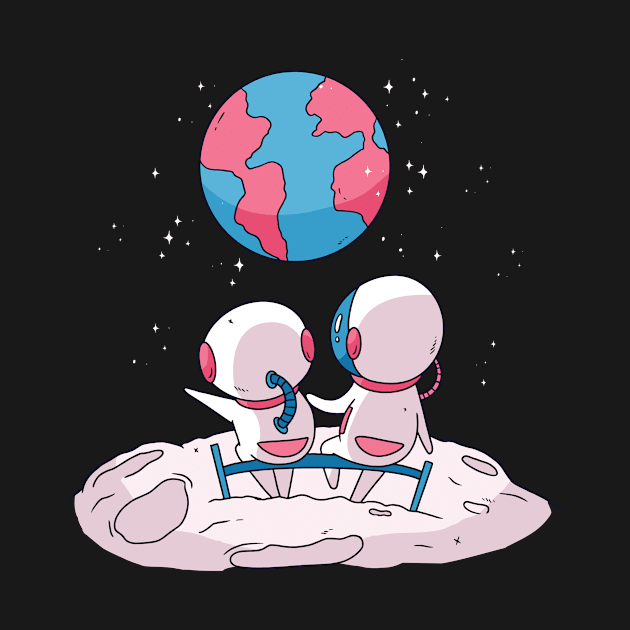 Cute Astronauts by EquilibriumArt