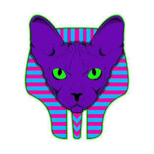 gata faraon tipo neon T-Shirt