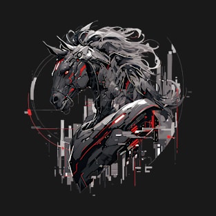 Mecha Tier Tiger Wolf Fuchs Pferd Cyborg T-Shirt