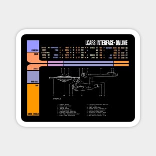 Computer Readout Showing Original Series Star Ship Profile Magnet