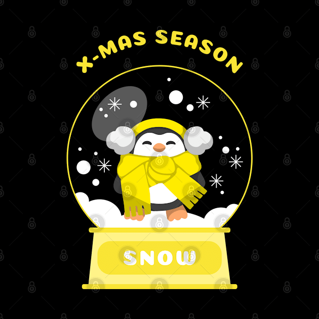 Xmas Season Snow Penguin (Yellow) by GideonStore