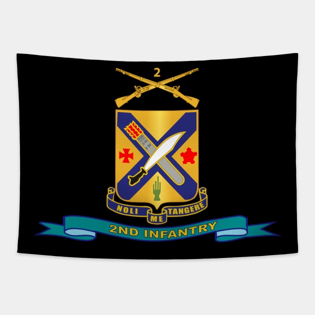 2nd Infantry Regiment  w Br - Ribbon Tapestry by twix123844