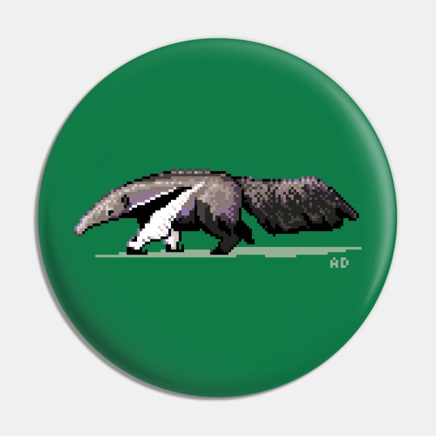 Tiny Giant Anteater Pin by Ashdoun