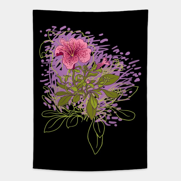 Petunia #1 Tapestry by Olga Berlet