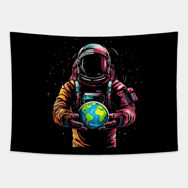 Astronaut Outer Space Gifts Men Kids Women Funny Space Tapestry by KsuAnn